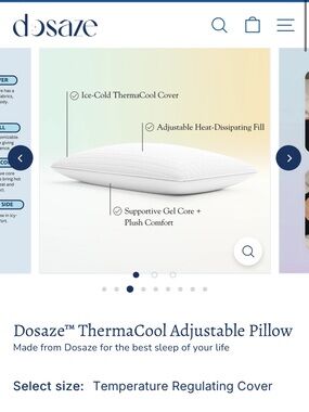 Dosaze ThermaCool Adjustable Pillow